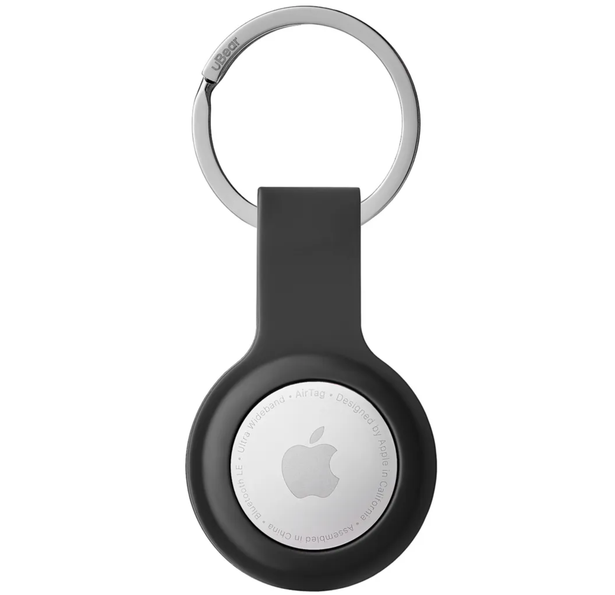 Брелок Ubear для AirTag с кольцом, Черный Брелок Ubear для AirTag с кольцом, Черный в Краснодаре