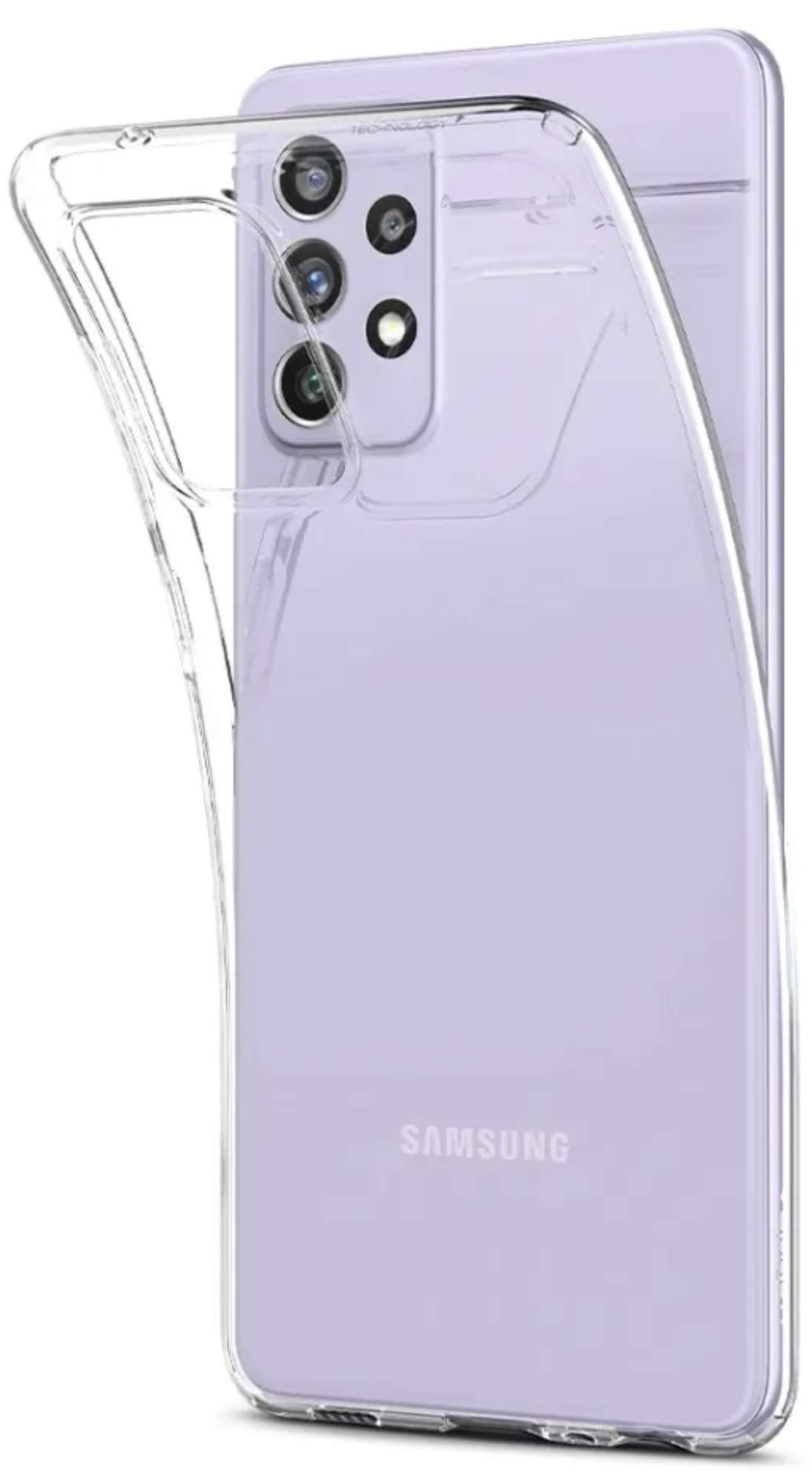 Силиконовый чехол для Samsung Galaxy A72, Прозрачный