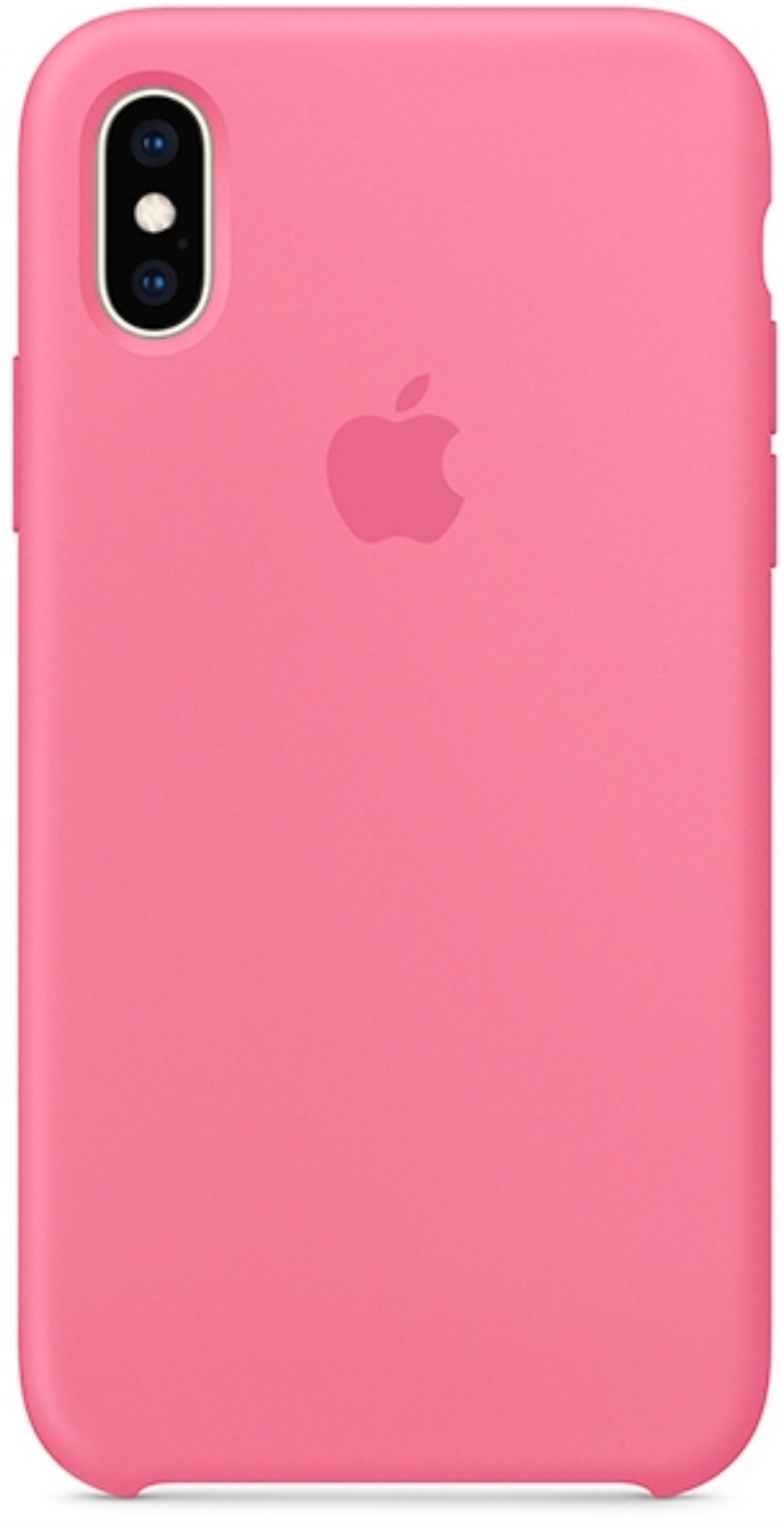 Оригинальный Силиконовый чехол для iPhone X/XS, Розовый