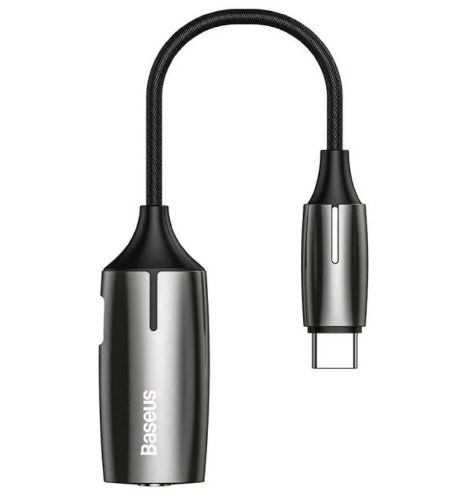 Baseus 2-in-1 Type-C Male -> Type-C & 3.5 мм Female Adapter L60 Tarnish