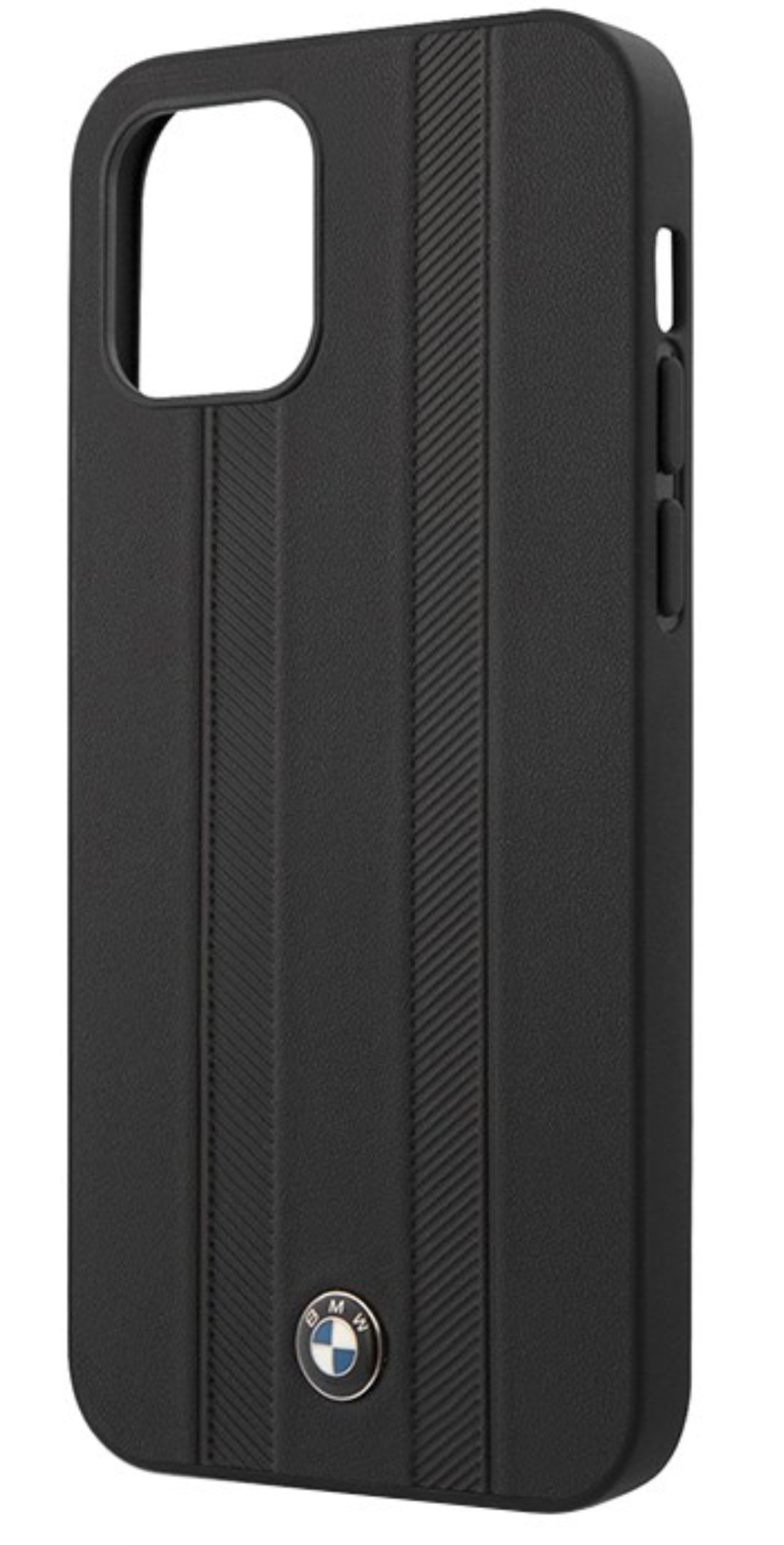 Чехол BMW натуральная кожа для Apple iPhone 12 Pro Max, Черный