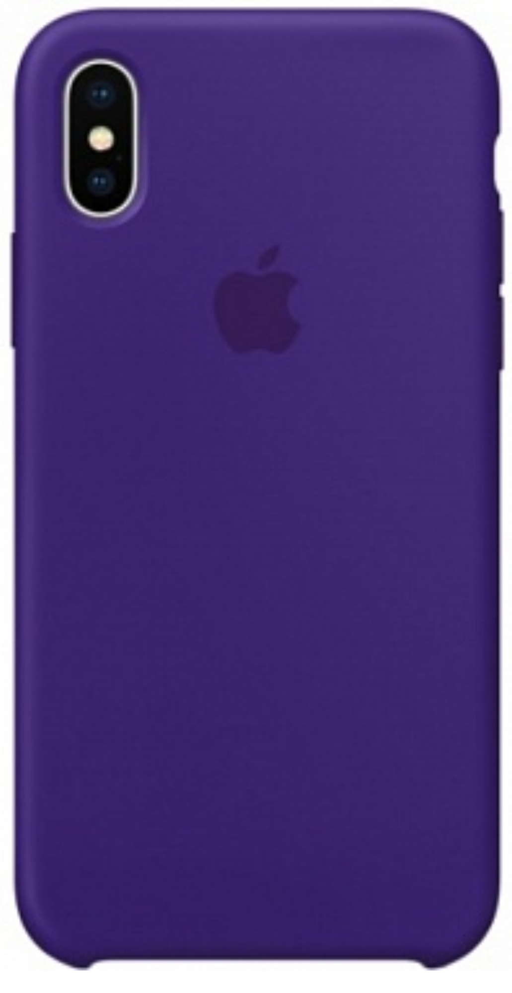 Оригинальный Силиконовый чехол для iPhone X/XS, Фиолетовый