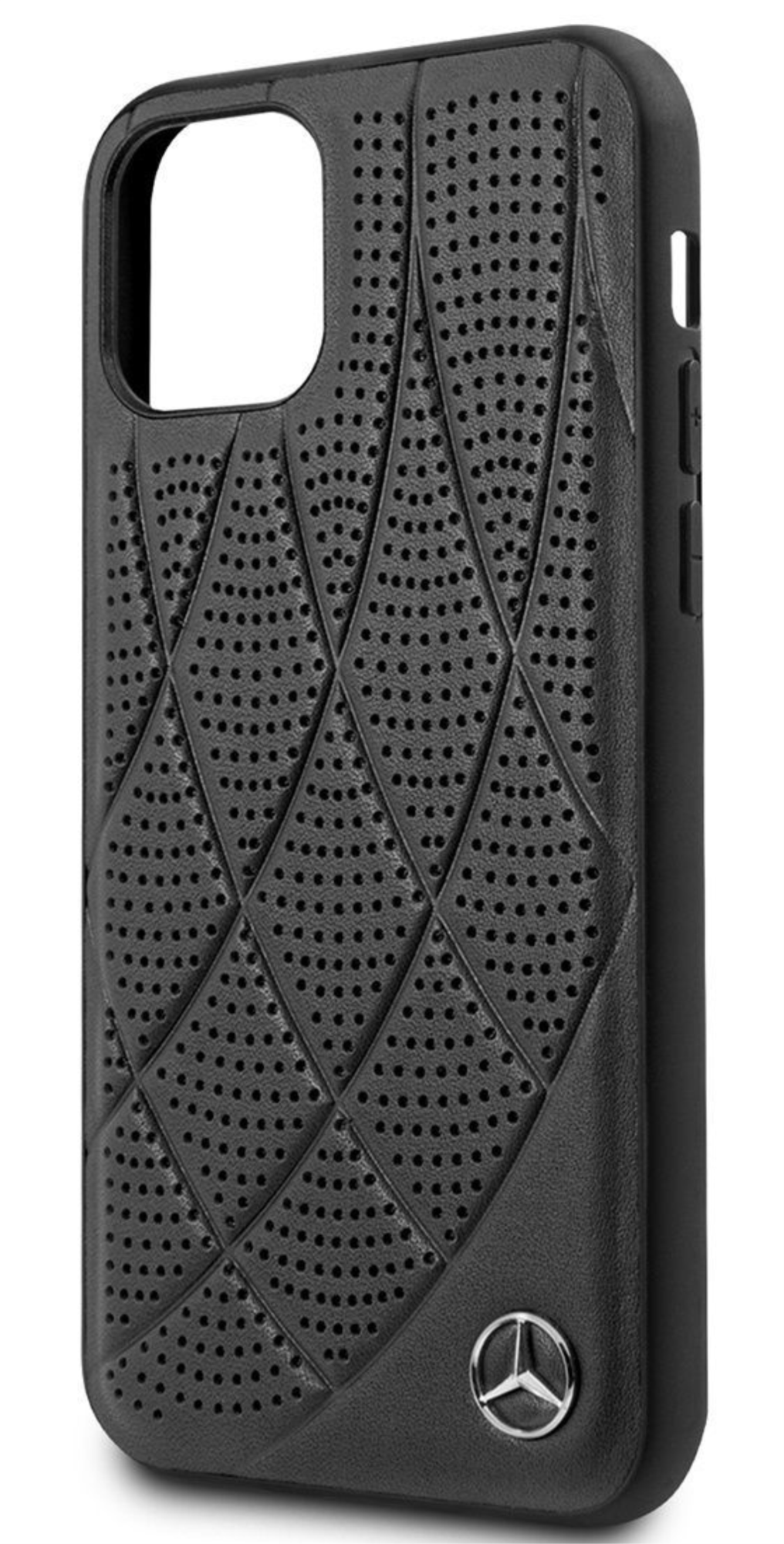 Чехол Mercedes Bow Стеганый/перфорированный для Apple iPhone 11 Pro, Черный