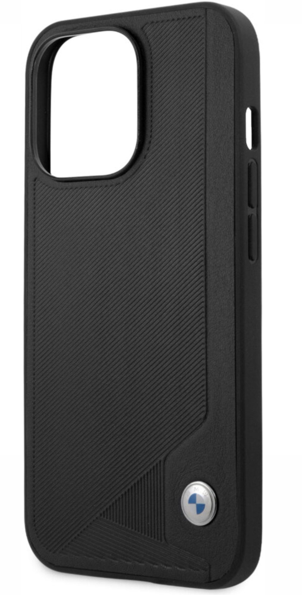 Чехол BMW для iPhone 13 Pro, Фирменная отделка из натуральной кожи Hard, Черный
