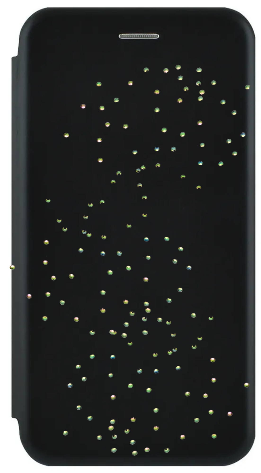 Чехол-книжка со стразами для Samsung Galaxy S4, Черный