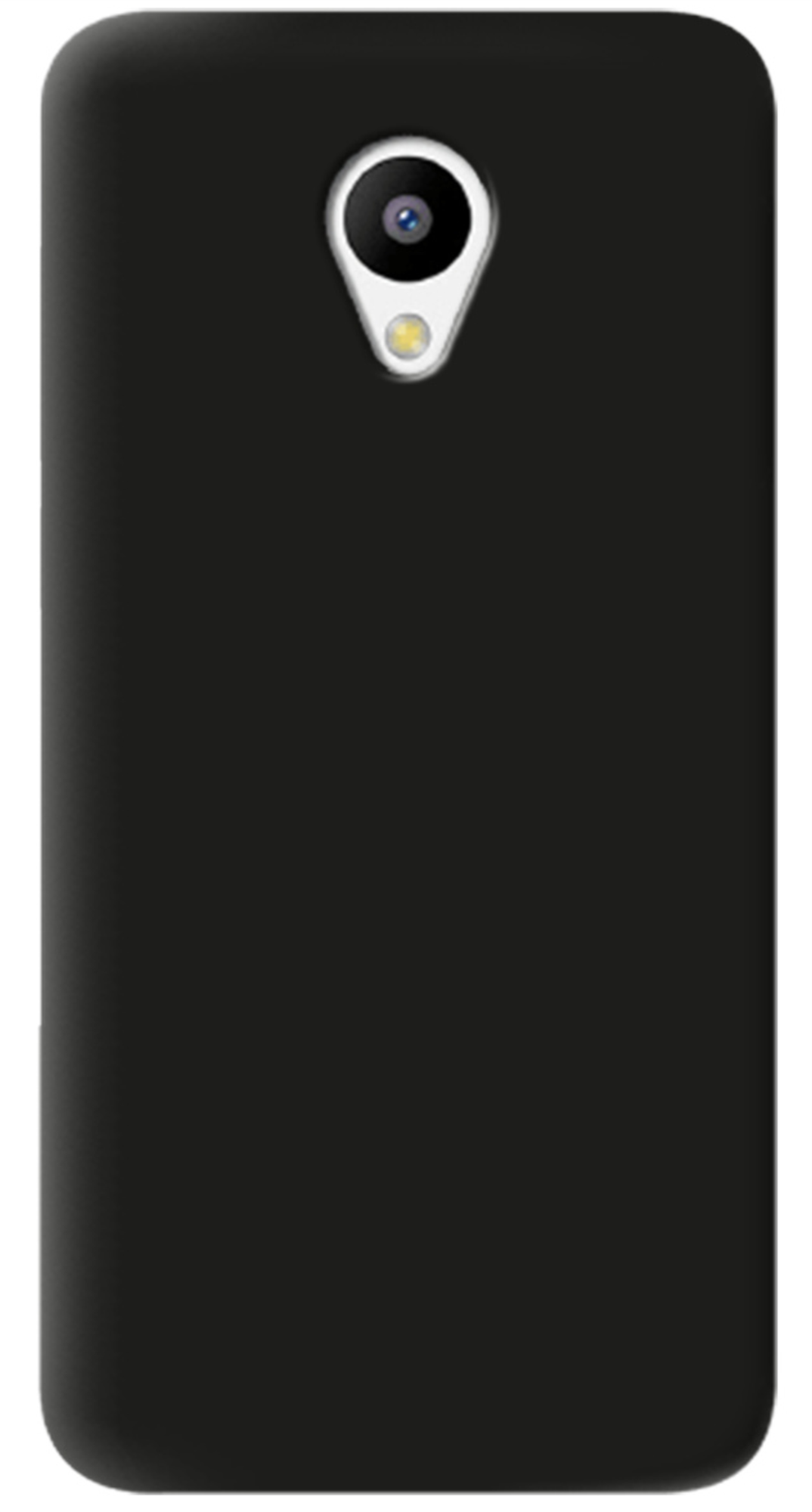 Чехол полиуретановый для Meizu M3S, Черно-матовый