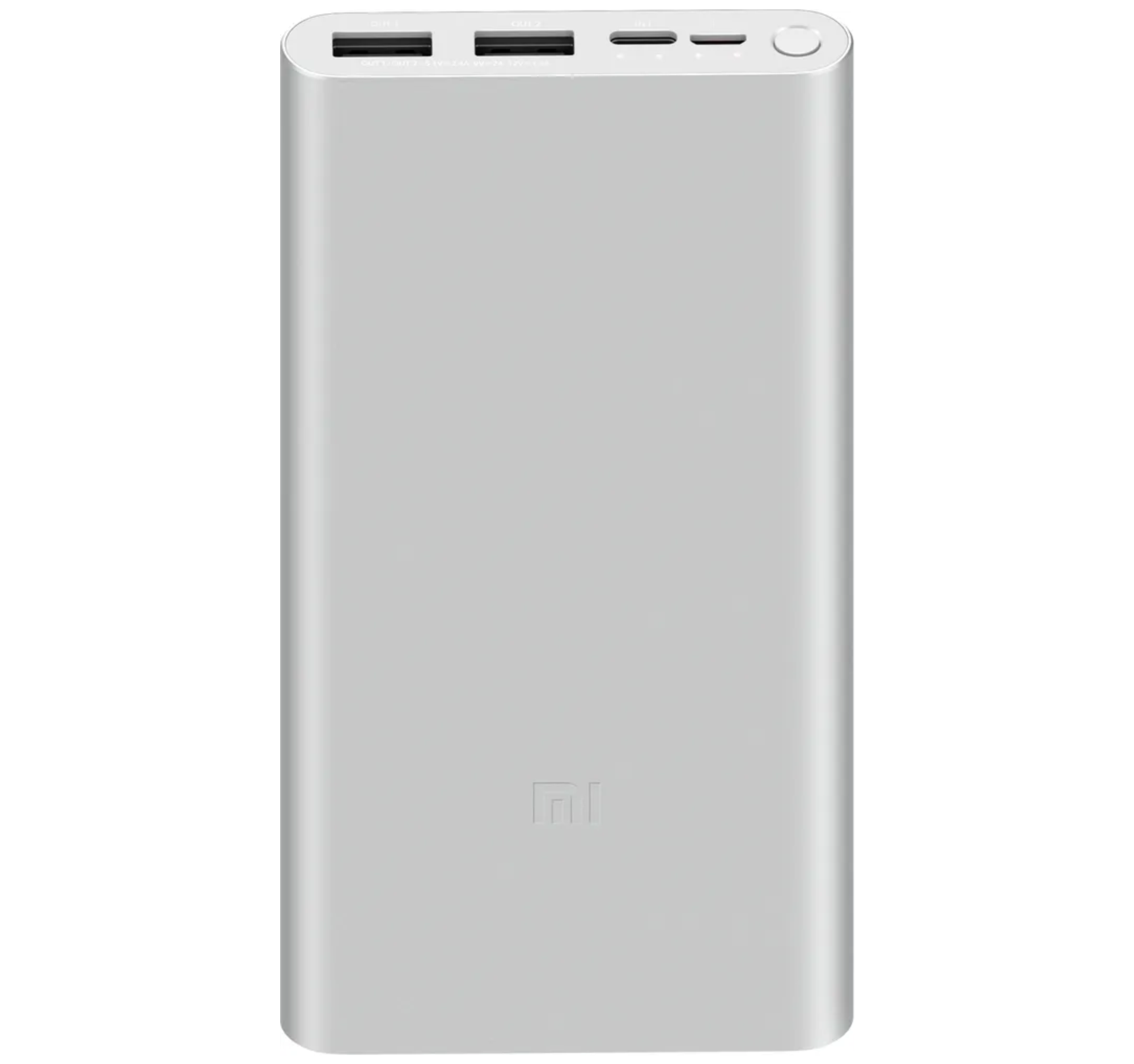 Power Bank Xiaomi Mi 3, 10000 мА·ч, Серебряный