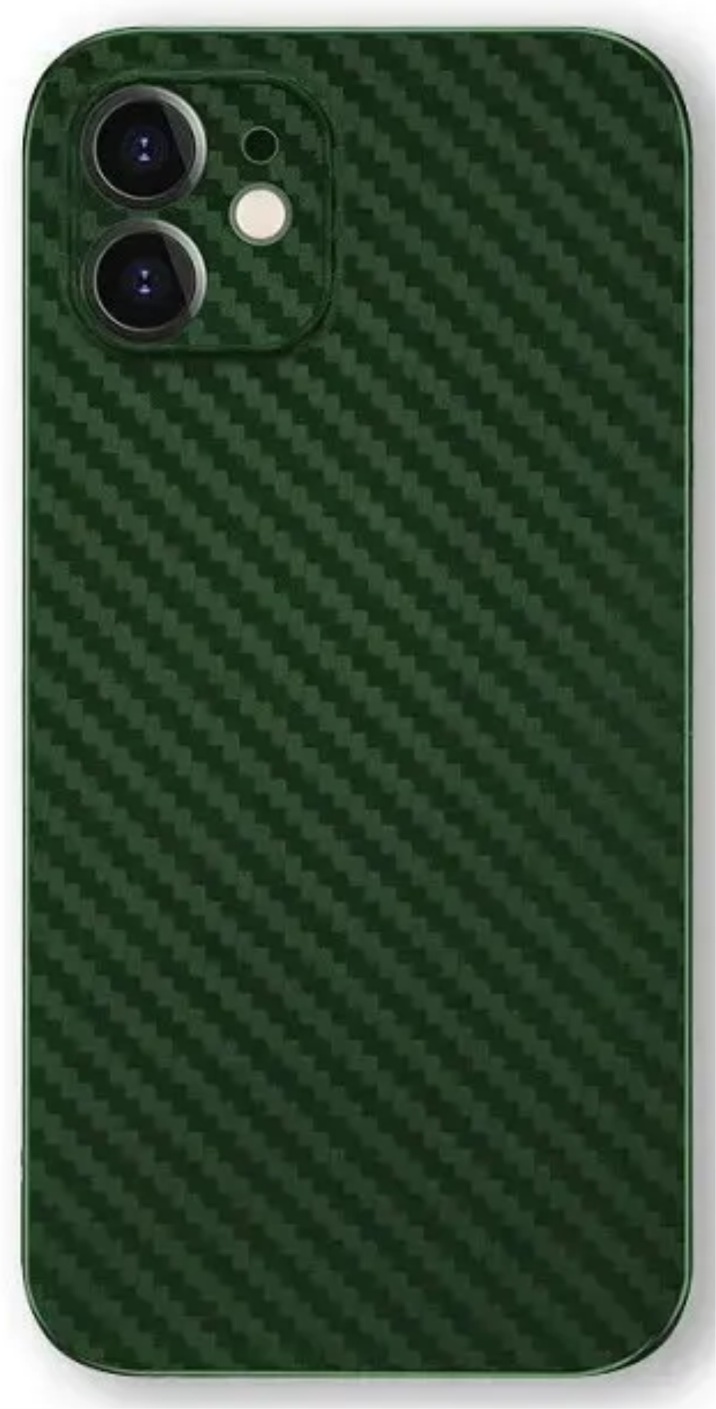 Чехол K-DOO Air Карбон для iPhone 12, Зеленый