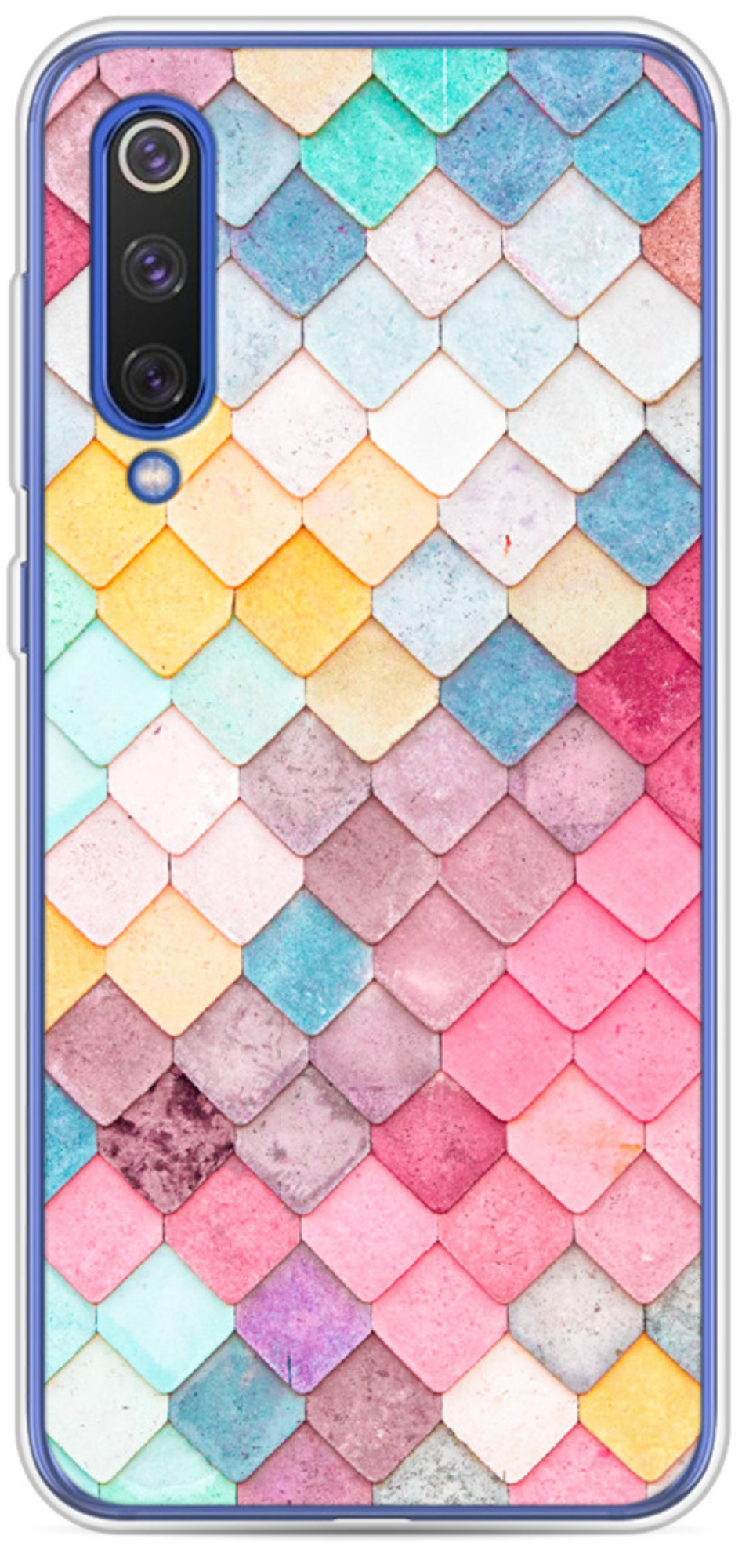 Чехол Силиконовый для Xiaomi Mi9, Ромбы