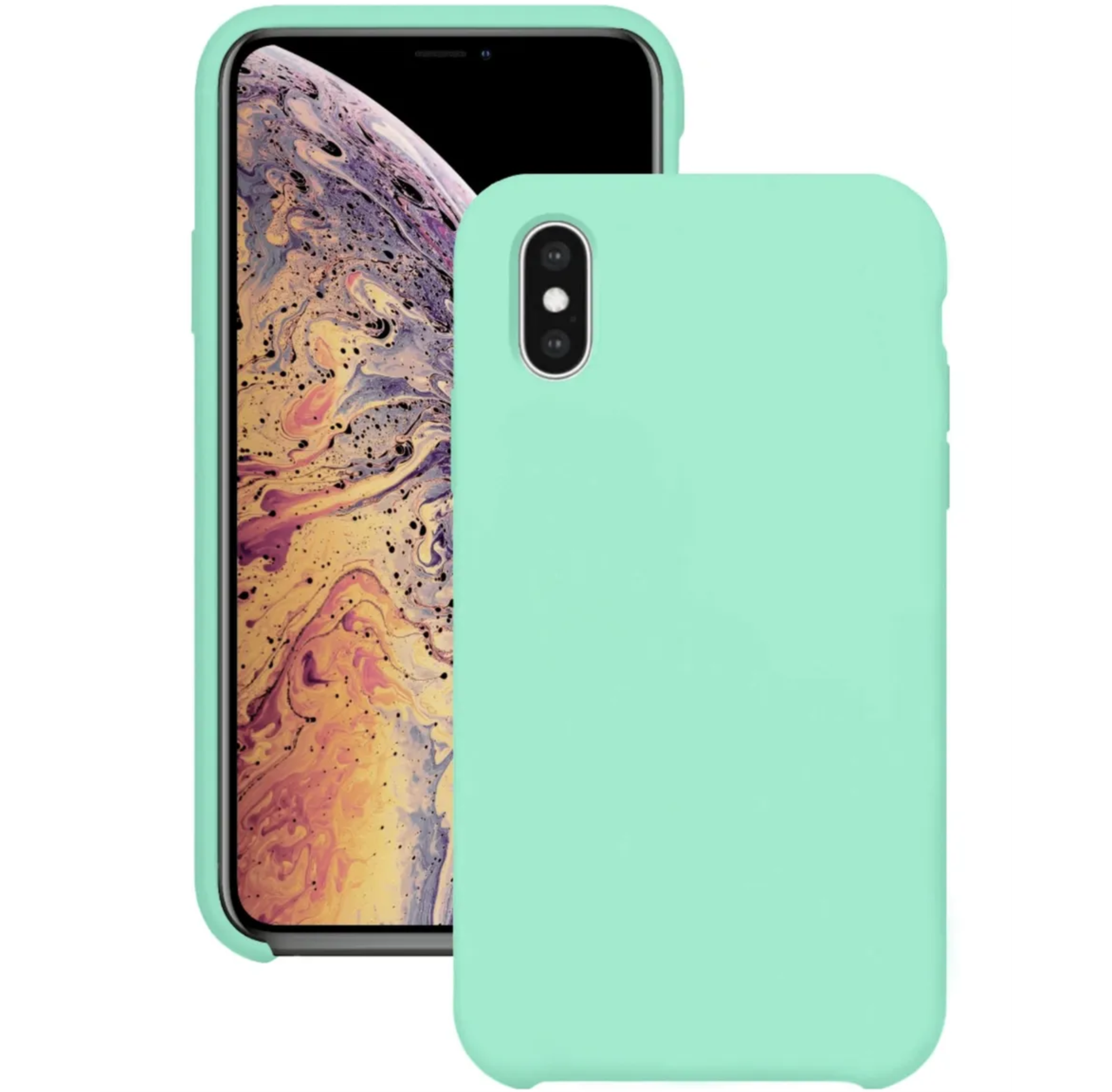 Чехол Hoco Силиконовый для iPhone X/XS, Бирюзовый