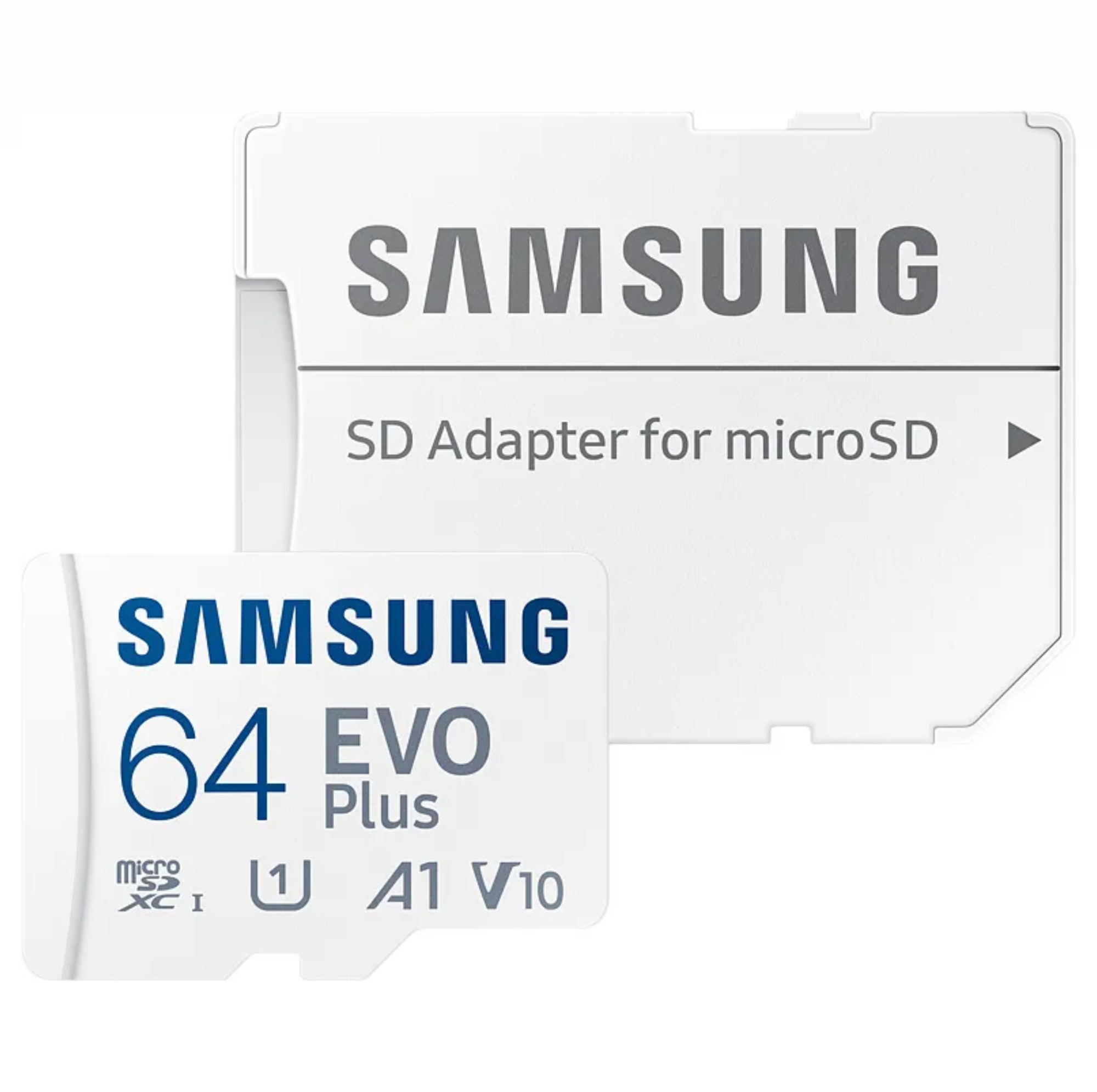 Карта памяти microSDXC UHS-I Samsung EVO PLUS  64Гб 130Мб/с Class 10 с переходником SD MB-MC64KA/RU