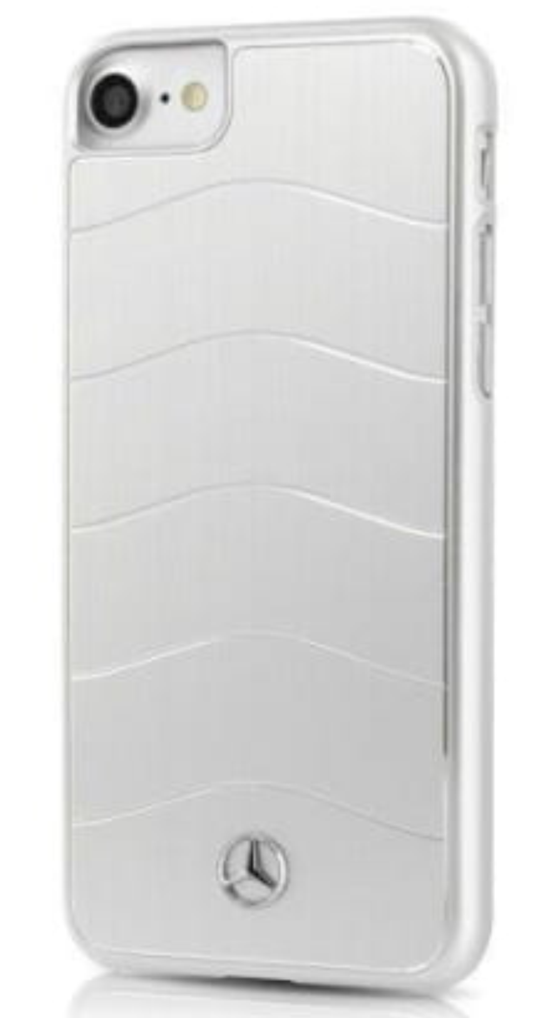 Чехол Mercedes для iPhone 7/8, Твердый матовый алюминий Wave Vlll, Серебристый