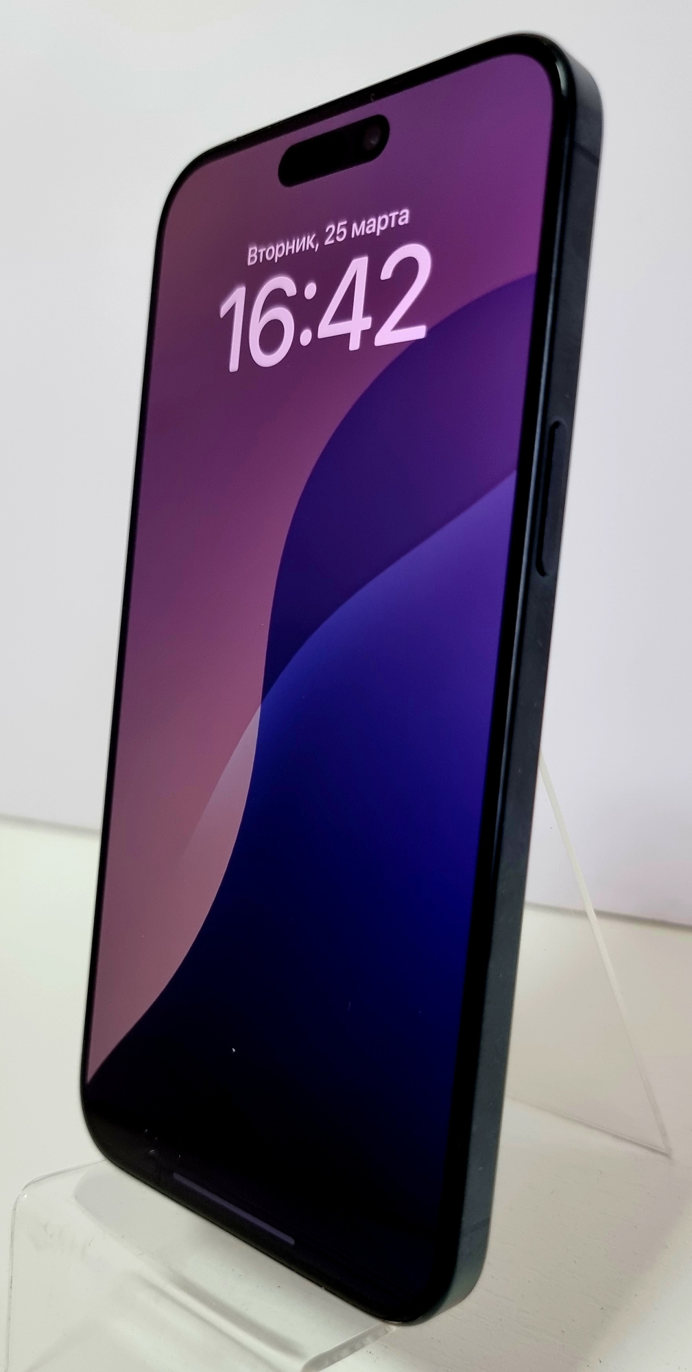 iPhone 15 Pro Max 512Гб Синий титан (1 sim + eSIM / 88% / Без коробки / Заменен дисплей / Не работает широкоугольная камера) - БУ . . + +