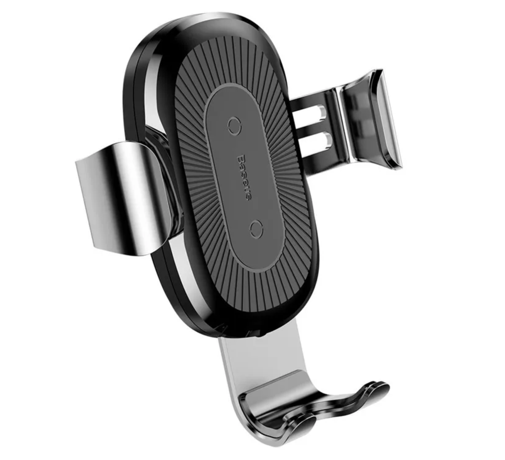 Автомобильный держатель + беспроводное ЗУ Baseus Heukji Gravity, Серебристый