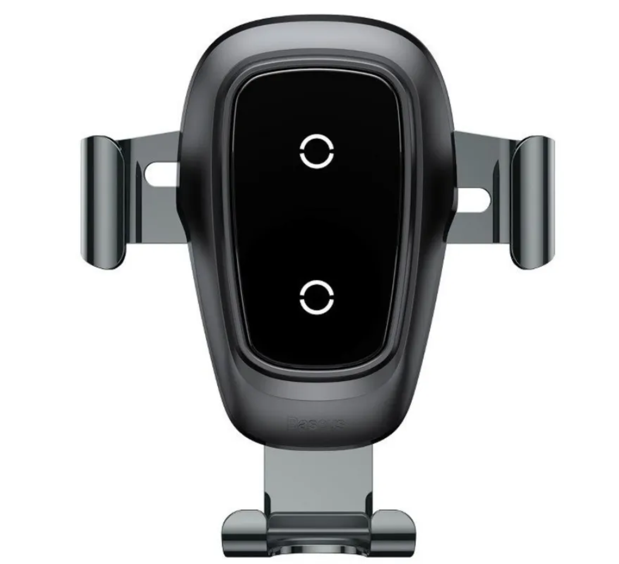 Автомобильный держатель + беспроводное ЗУ Baseus Metal Wireless Charger Gravity Car Mount, Серый