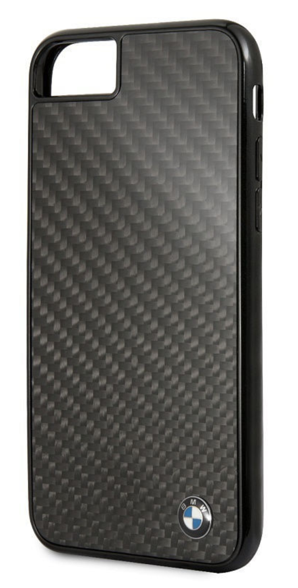 Чехол BMW для iPhone 7/8, Настоящий фирменный твердосплавный углерод, Черный