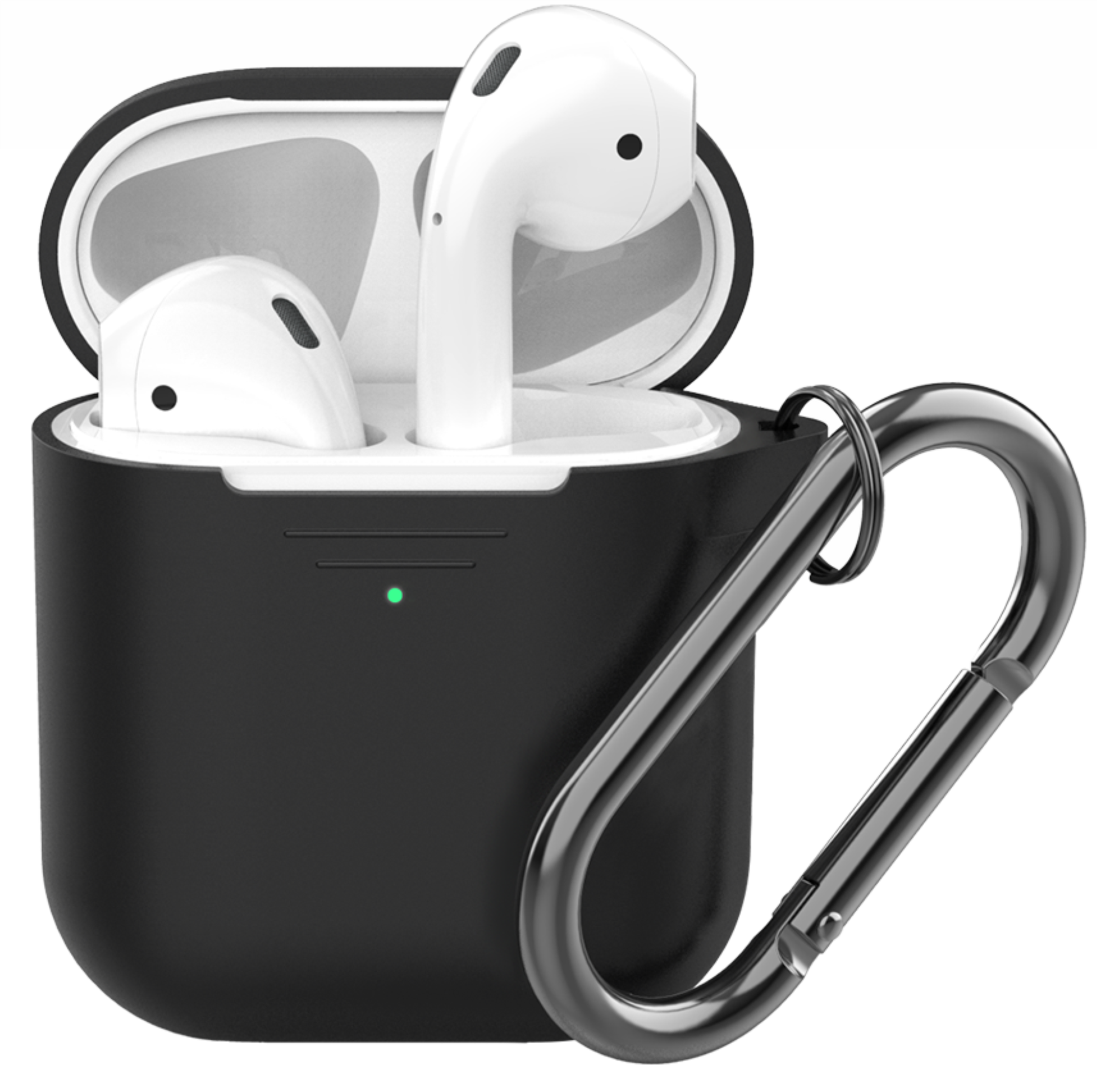 Чехол с карабином Deppa для AirPods, Черный