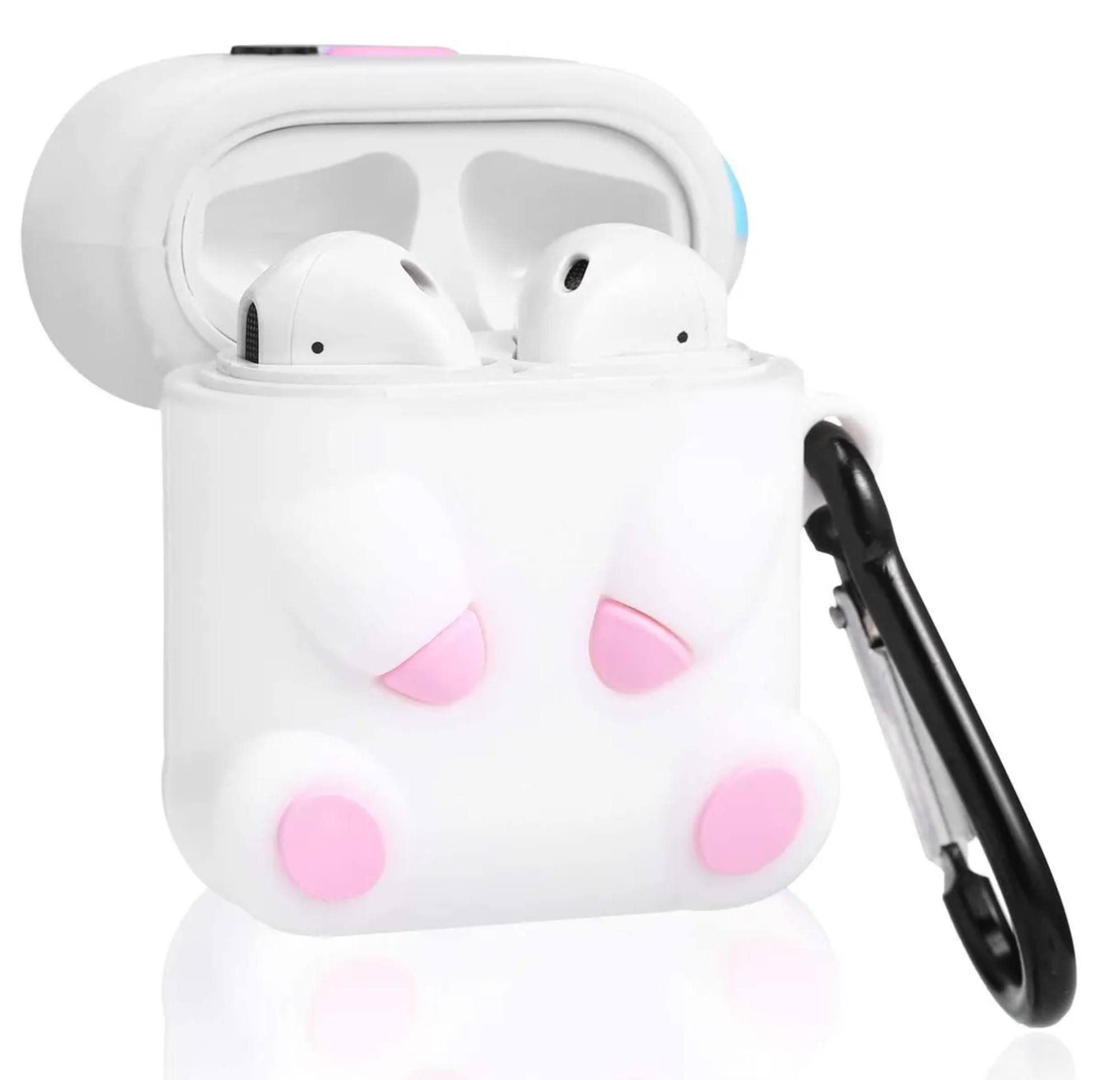 Чехол ФИГУРЫ с рисунком и карабином для AirPods