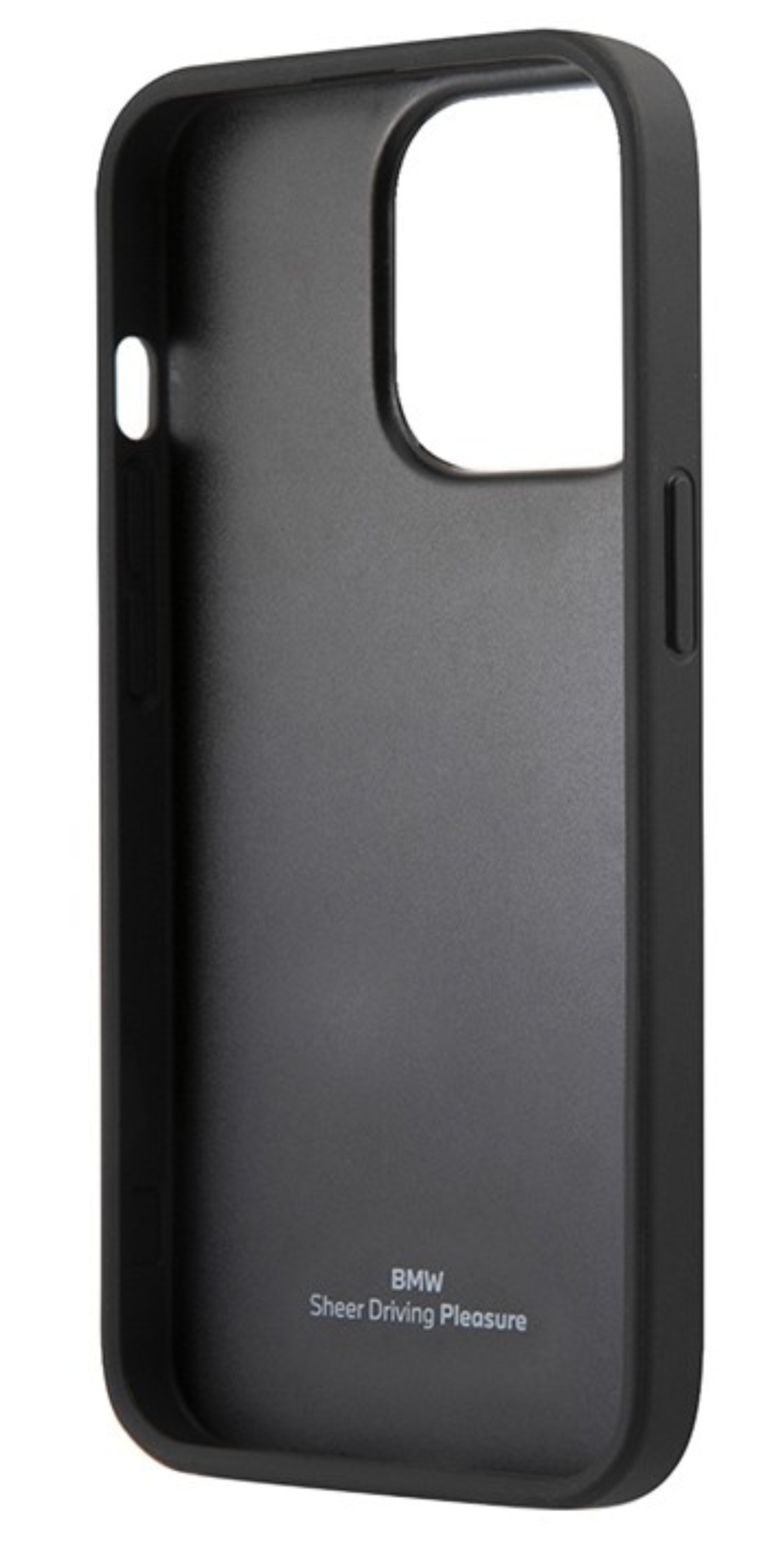 Чехол BMW Натуральная кожа с логотипом для Apple iPhone 13 Pro Max, Черный