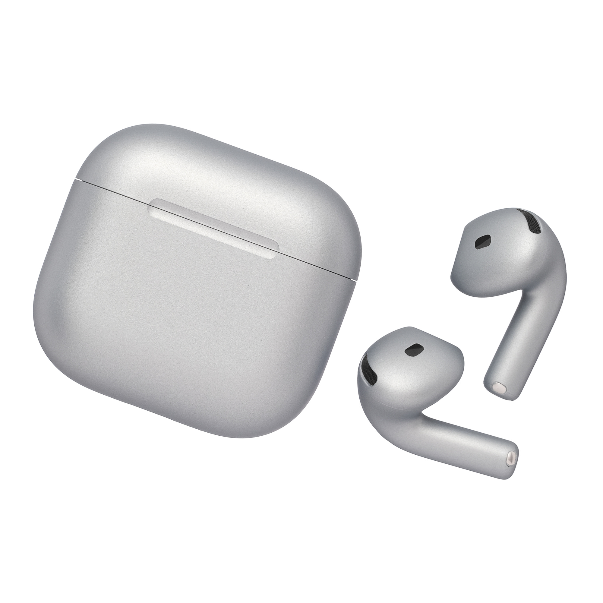Apple AirPods 4 с шумоподавлением, Матовый, Серебристый, MXP93 Apple AirPods 4 с шумоподавлением, Матовый, Серебристый, MXP93