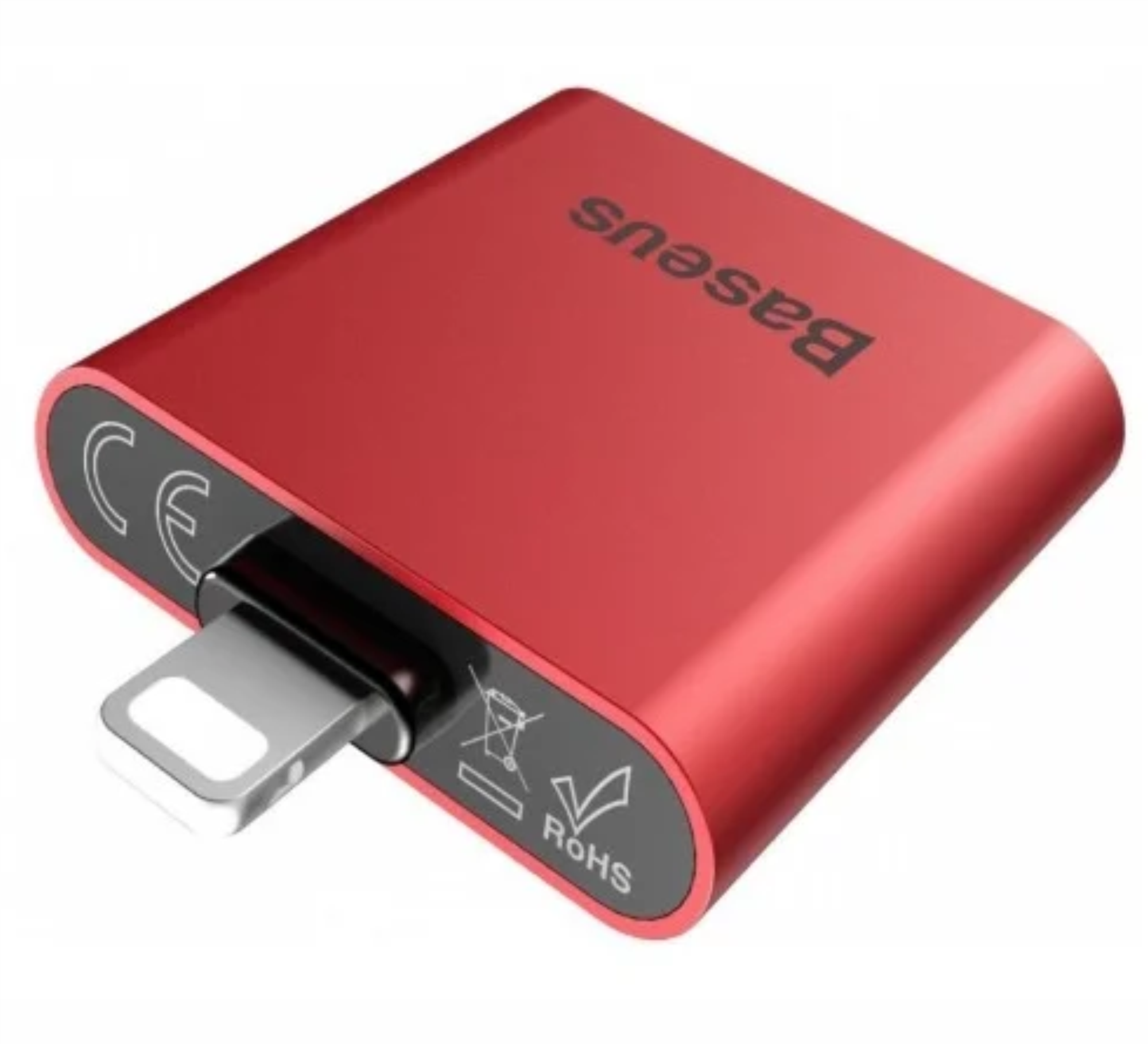 Baseus L39 Lightning to 2x Lightning, Красный