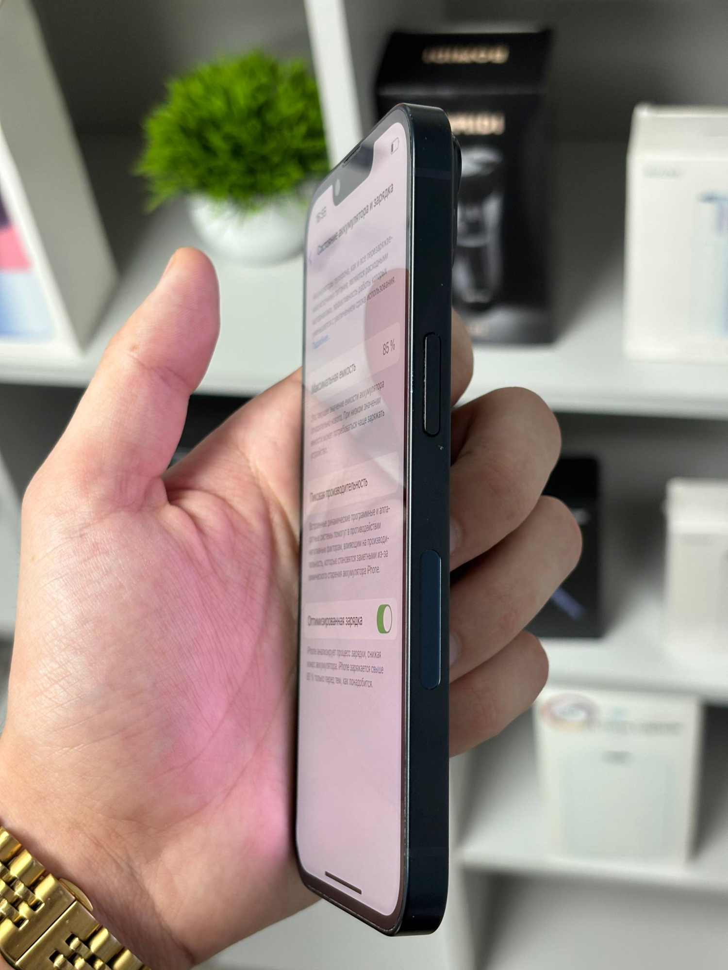 iPhone 14 128Гб, (eSIM / 85%), Черный - Б/У . . + +