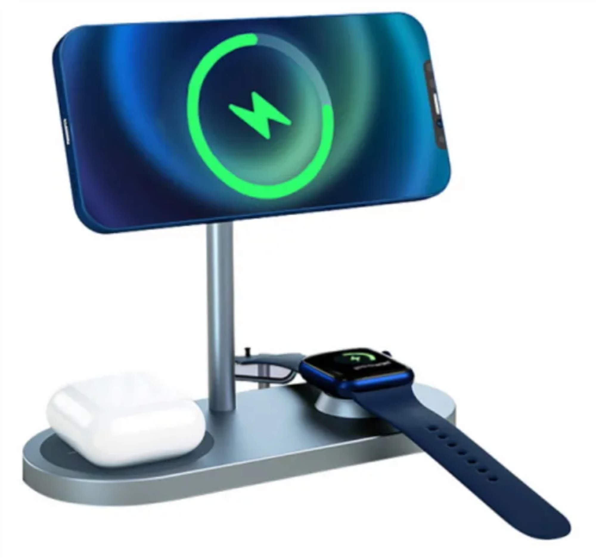 WiWU X23 3 в 1 Charging Stand: iPhone, Apple Watch, Airpods 15W