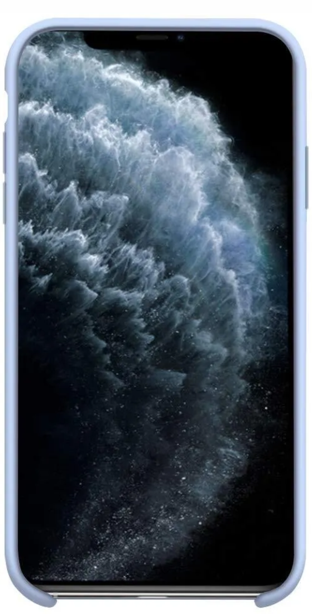 Оригинальный Силиконовый чехол для Apple iPhone 12 Pro Max, Светло-голубой