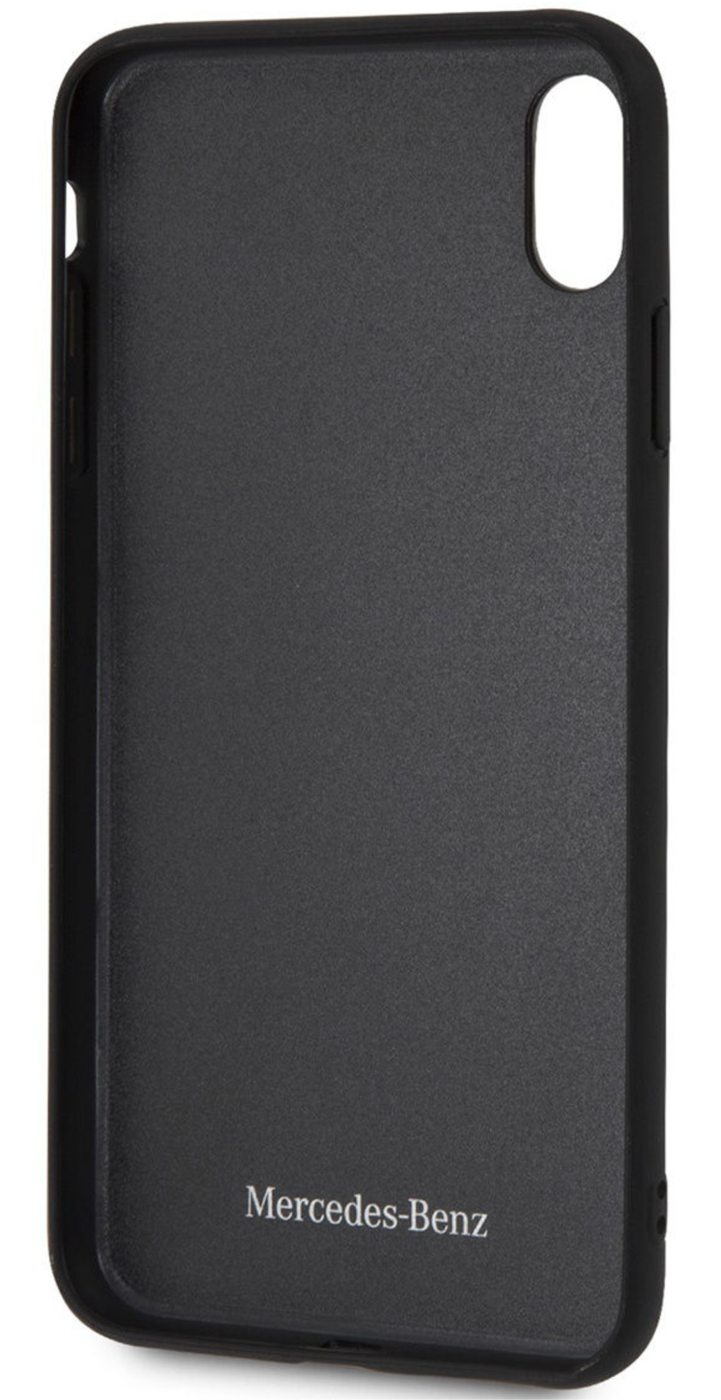 Чехол Mercedes для iPhone XS Max, Твердая кожа, Черный