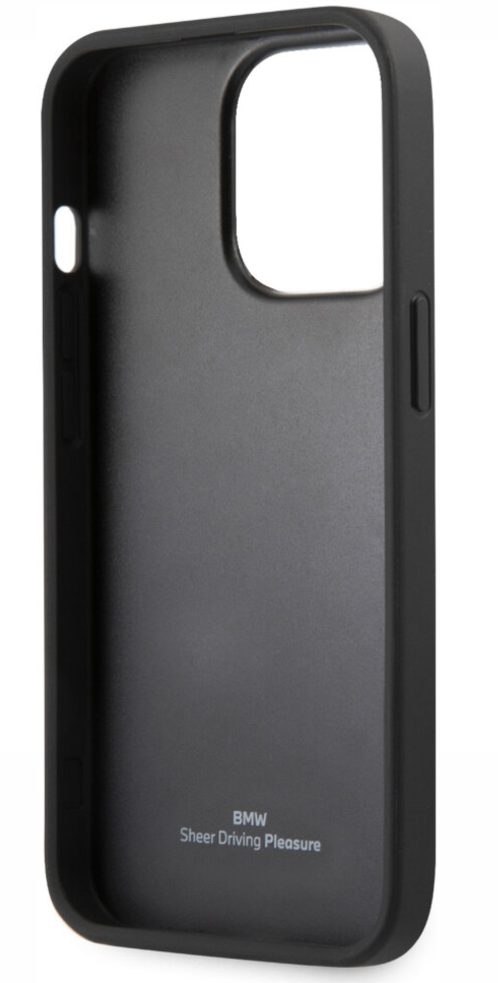 Чехол BMW для iPhone 13 Pro, Фирменная отделка из натуральной кожи Hard, Черный