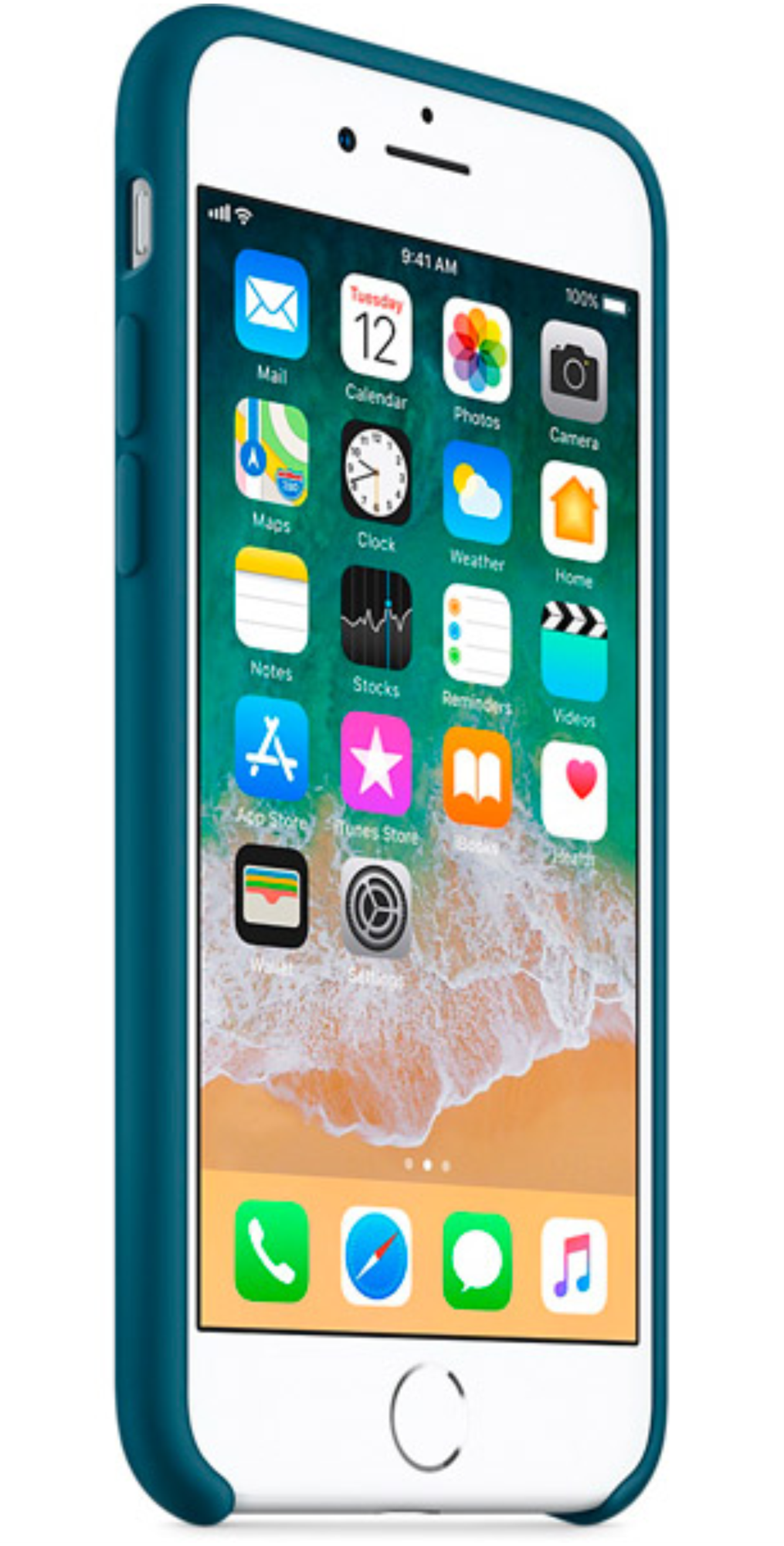 Чехол Apple Силиконовый для Apple iPhone 7/8, Космический Синий