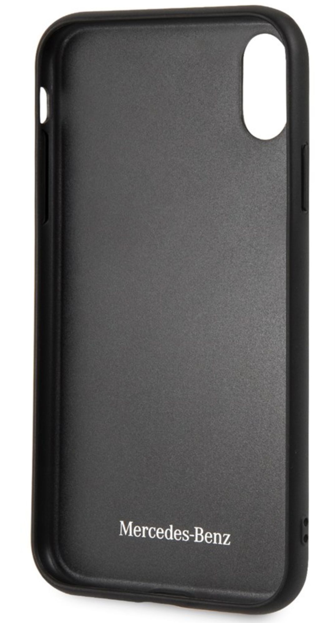 Чехол Mercedes для iPhone XR, Новая Органика I Твердая кожа, Черный