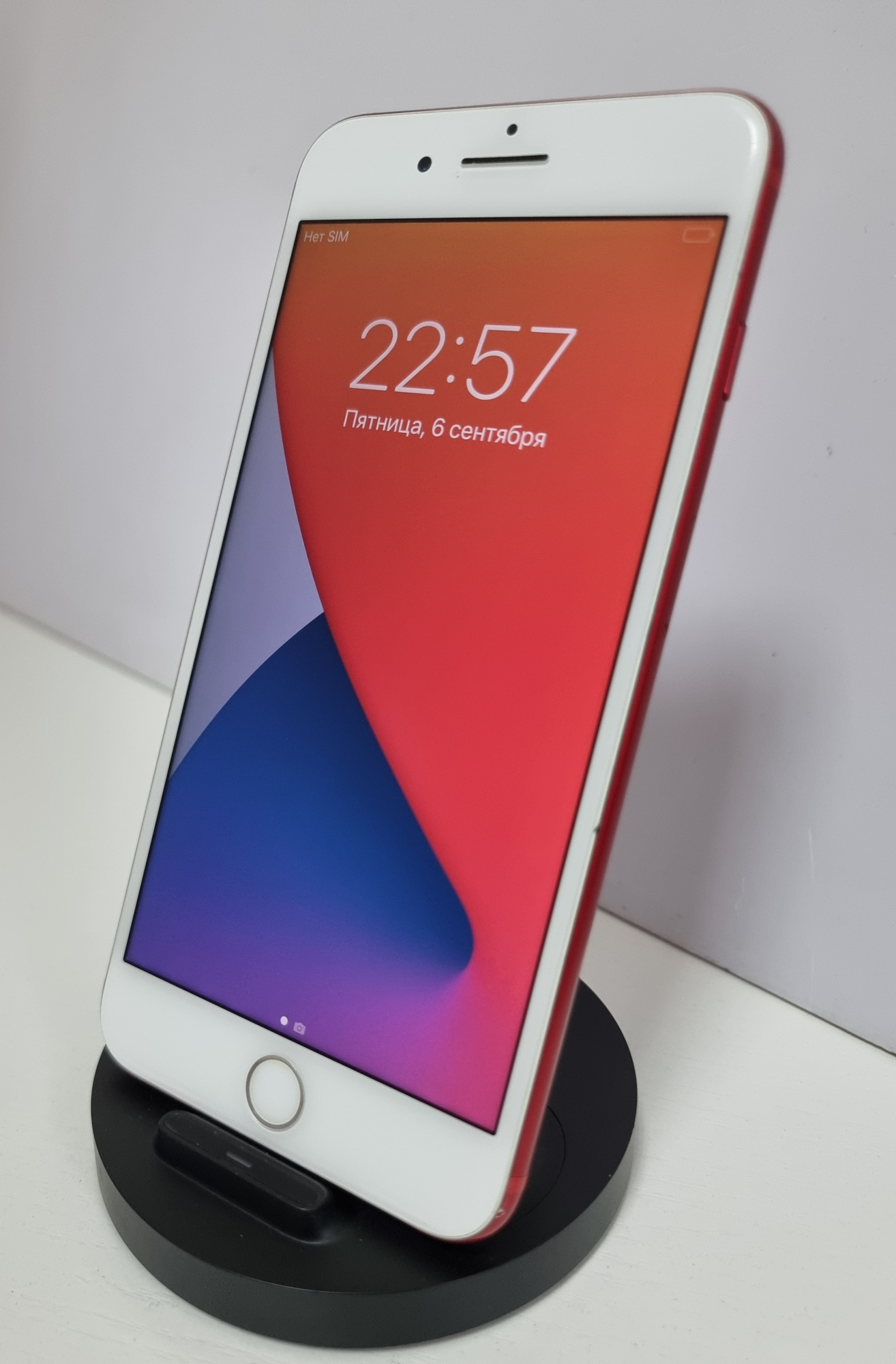 iPhone 7 Plus 128Гб Красный (62%) RU - БУ . . + +