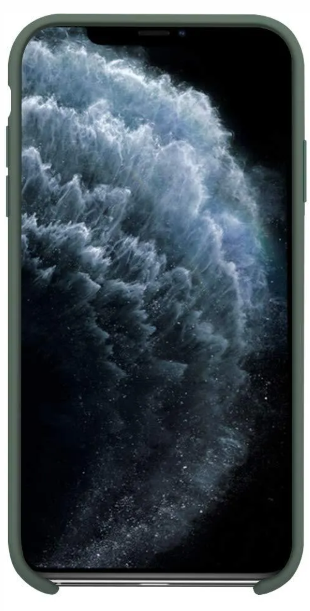 Оригинальный Силиконовый чехол для Apple iPhone 11 Pro, Темно-зеленый