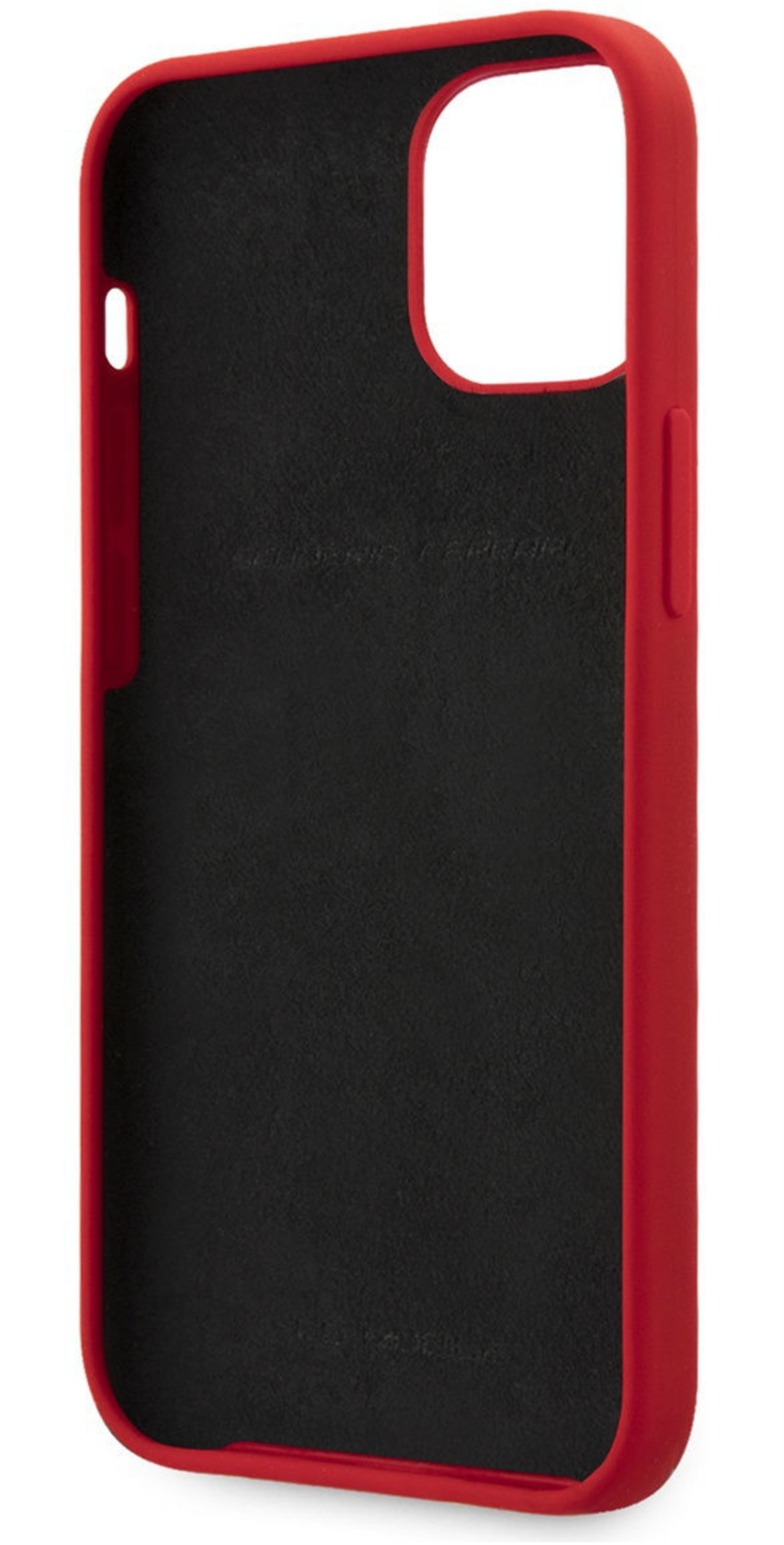 Чехол Ferrari Силиконовый с металлическим логотипом для Apple iPhone 12/12 Pro, Красный