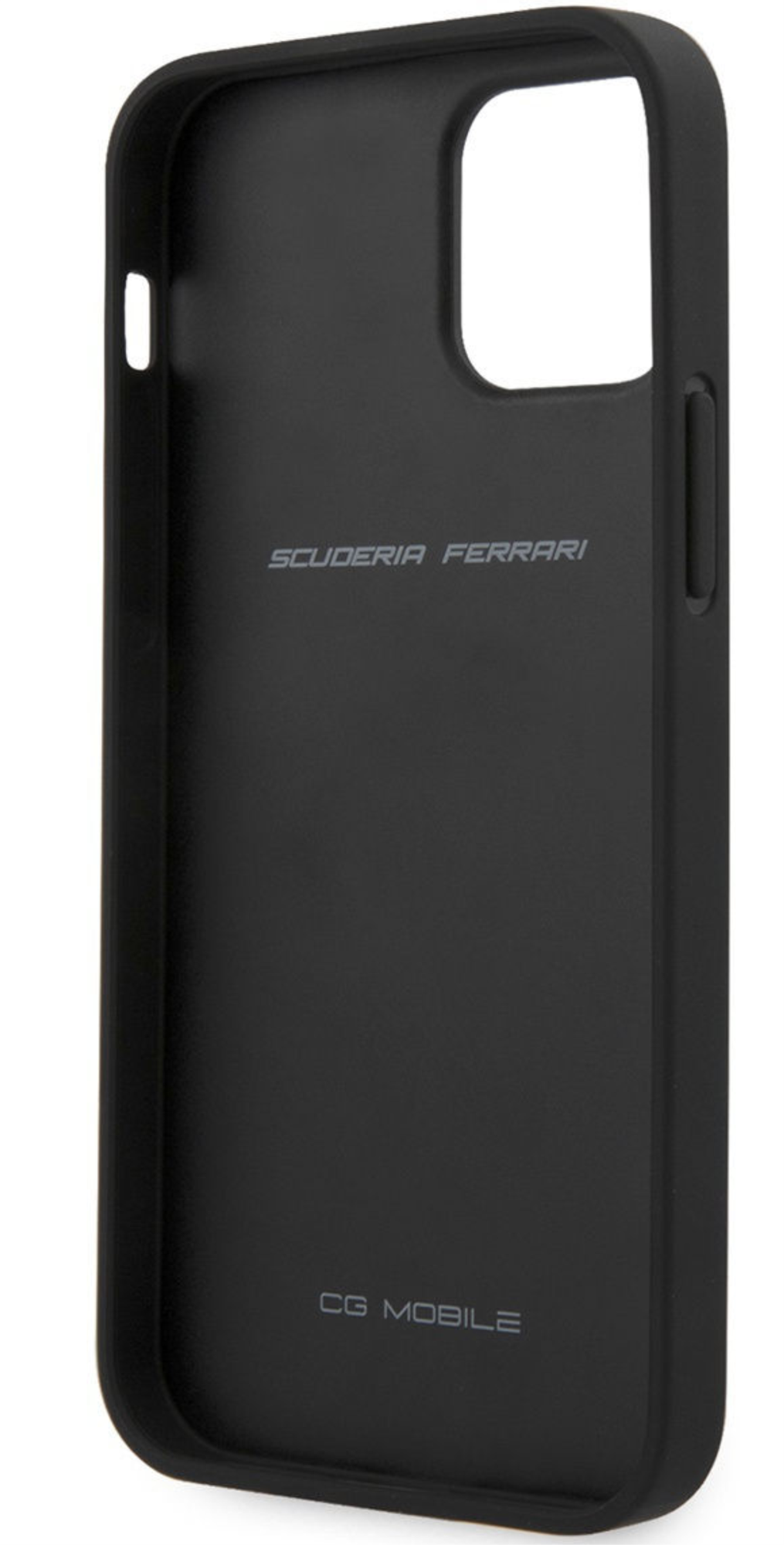 Чехол Ferrari для iPhone 12 Pro Max, Полоска из натуральной кожи/нейлона, Красный