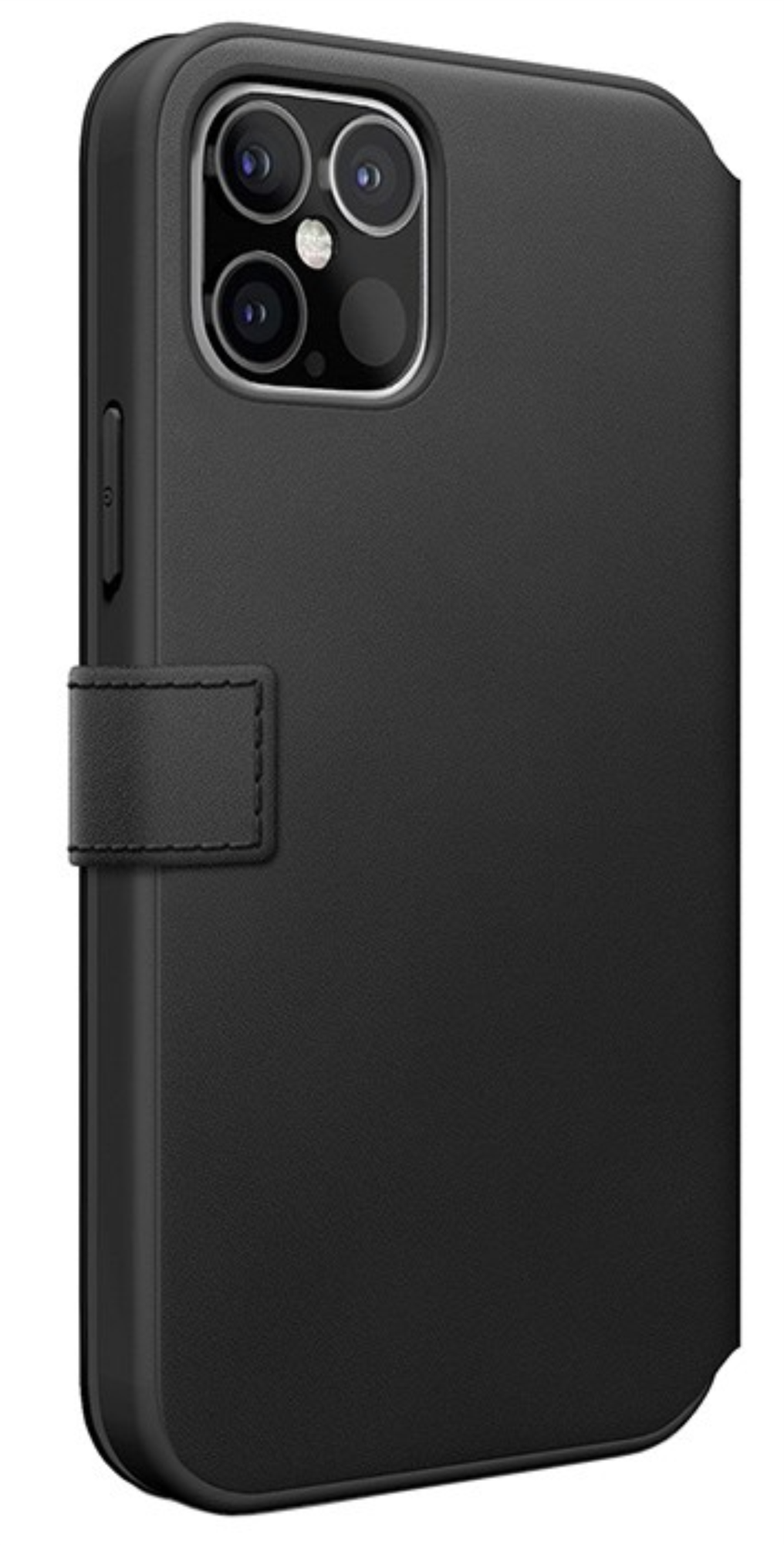 Чехол Mercedes для iPhone 12/12 Pro, Натуральная кожа стеганая/перфорированная, Черный