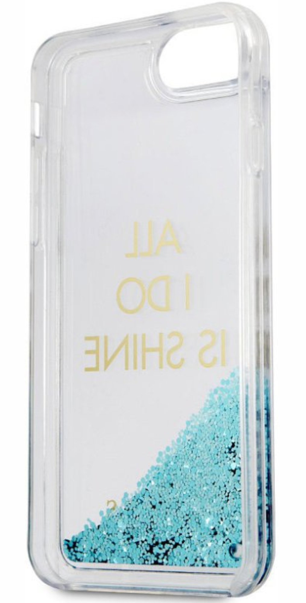 Чехол Guess для iPhone 7/8, Жесткий ПК с блесками, Синий