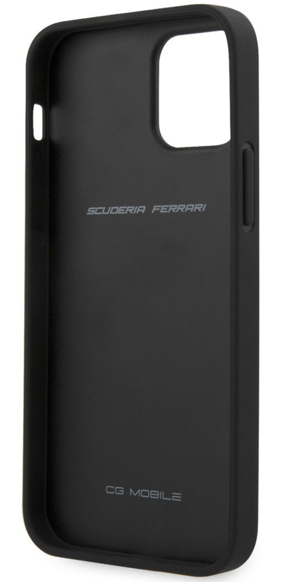 Чехол Ferrari Off-Track Натуральная кожа/Нейлоновая полоска для Apple iPhone 12/12 Pro, Черный