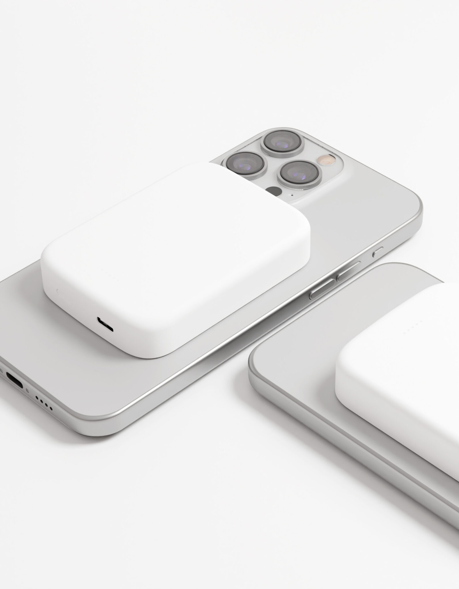 Power Bank VLP Mag Energy USB-C, 5000 мА·ч, 15W, Белый