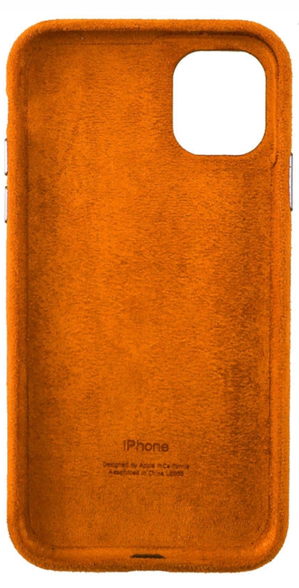 Оригинальный чехол из алькантары для Apple iPhone 11 Pro, Оранжевый