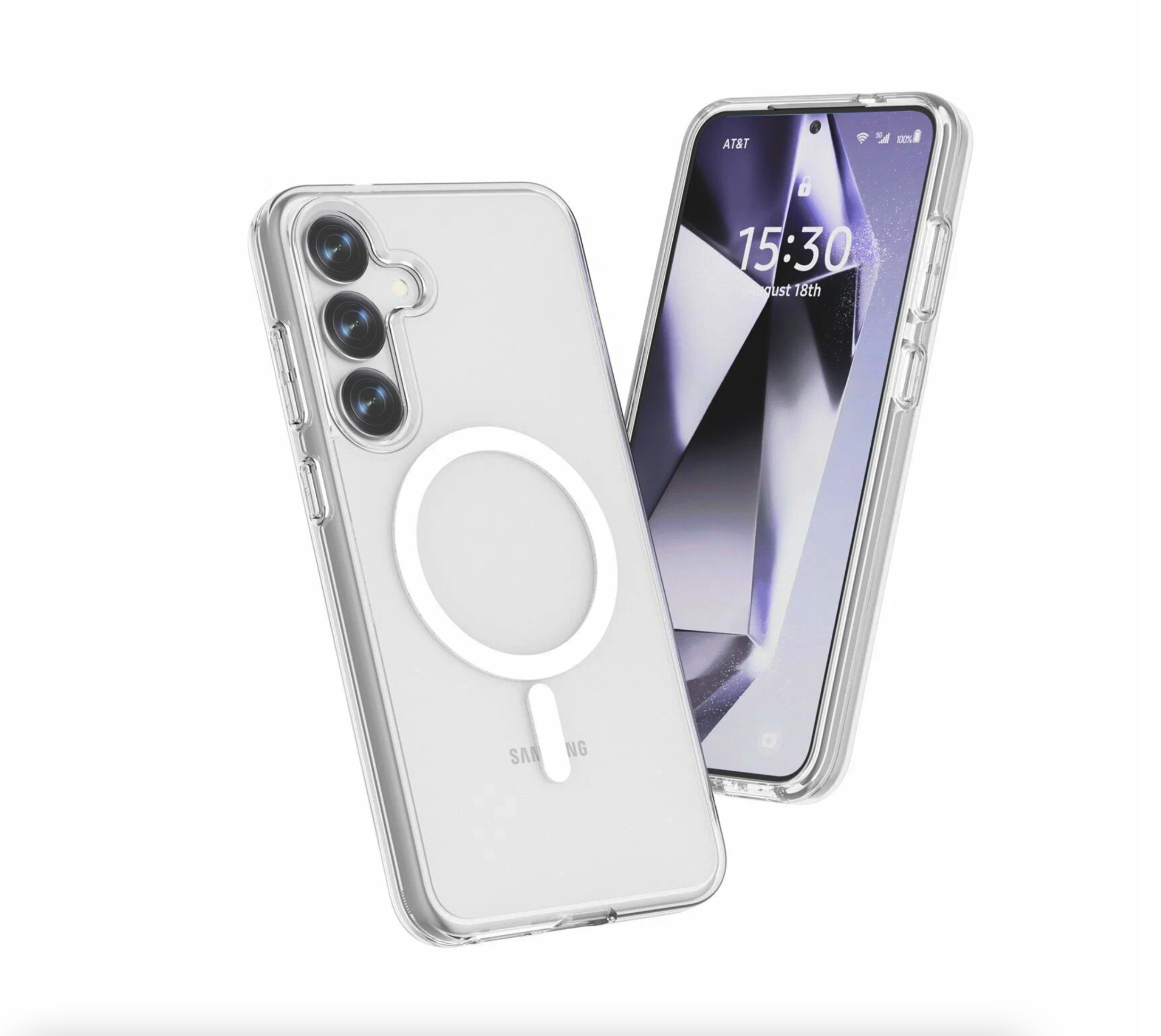 Чехол Keephone Hybrid Pro Samsung S25+, MagSafe, Прозрачный