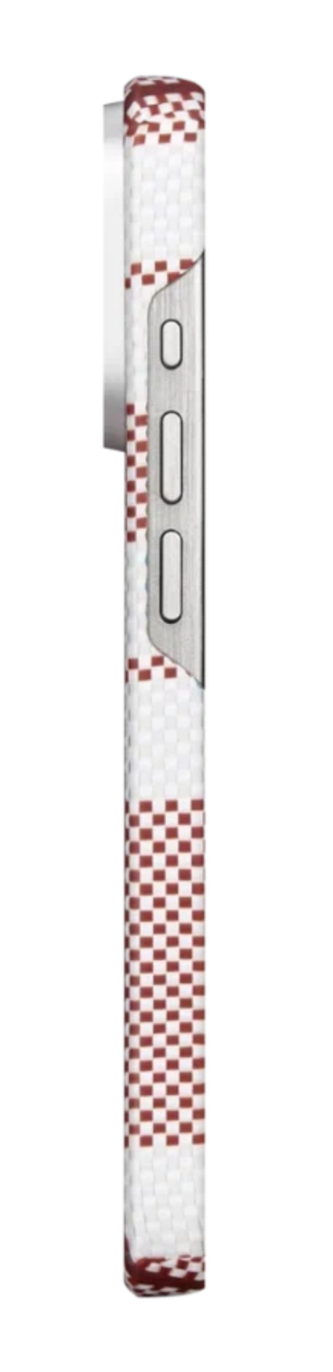 Чехол PITAKA MagEZ Case 4 для iPhone 15 Pro 6.1", Красный/Белый