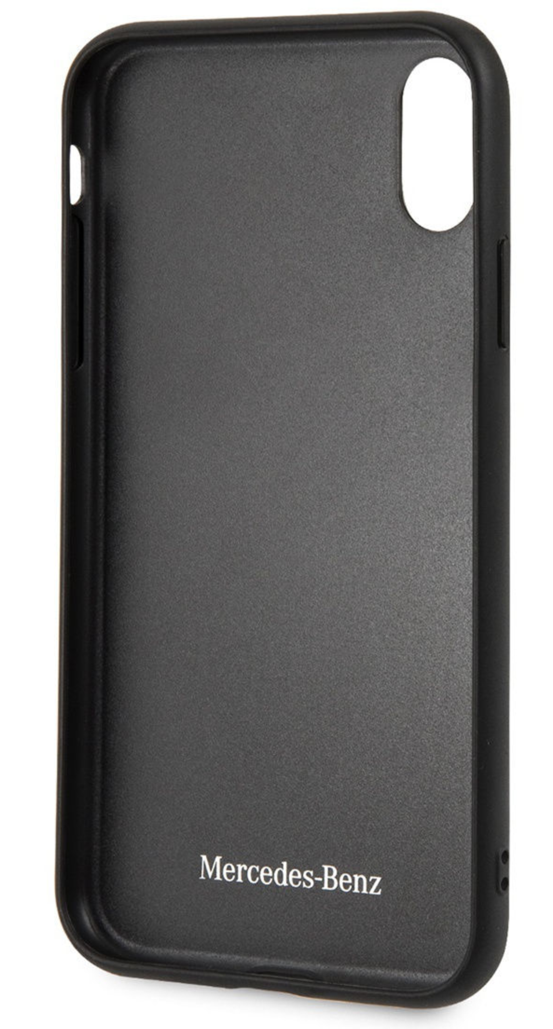 Чехол Mercedes для iPhone XR, Твистер из твердой кожи, Серый